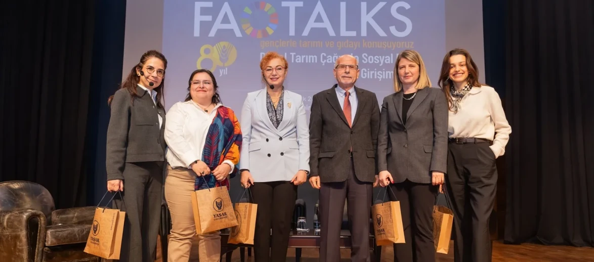 İzmir'de FAO ve Yaşar Üniversitesi gençlerle tarımın geleceğini konuştu