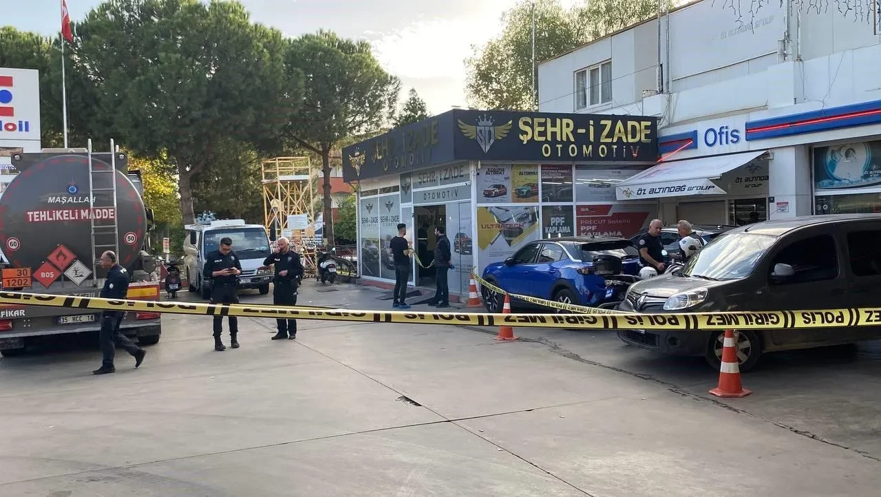 Aydın’da iş yerinde silahla başından vurulan şahıs hastaneye kaldırıldı