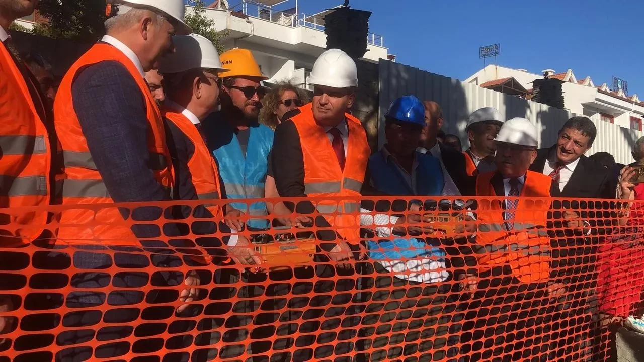 Muğla Valisi Akbıyık Datça'da hayırsever okulunun temelini attı