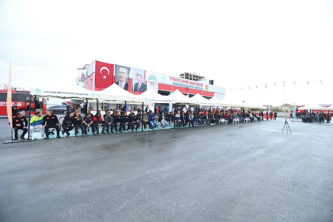 Kayseri Büyükşehir Belediyesi lityum iyon batarya yangınları tatbikatı düzenledi