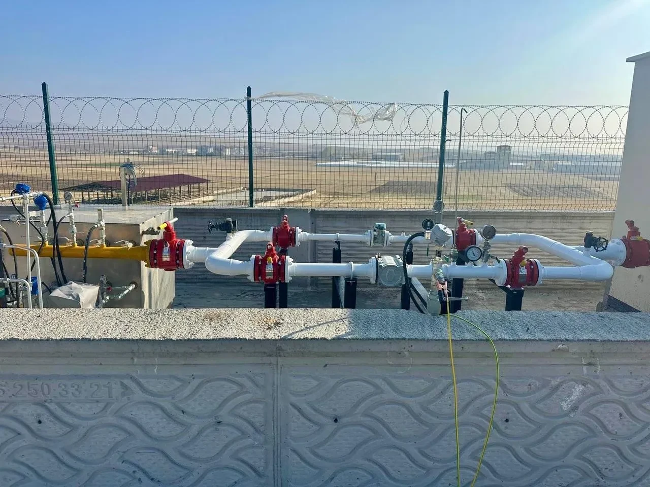 Aslanapa doğalgaz altyapısına kavuşuyor test gazı dolumu tamamlandı