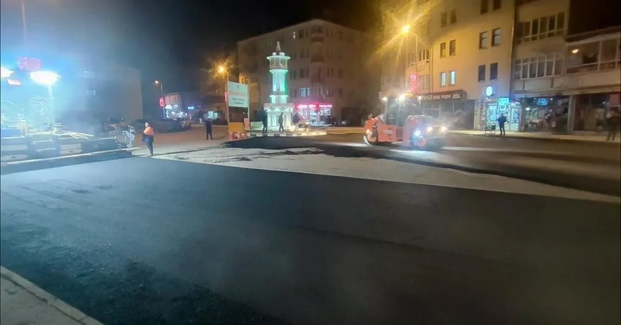 Kayseri Büyükşehir Belediyesi Pınarbaşı'nda asfalt çalışmalarını tamamladı