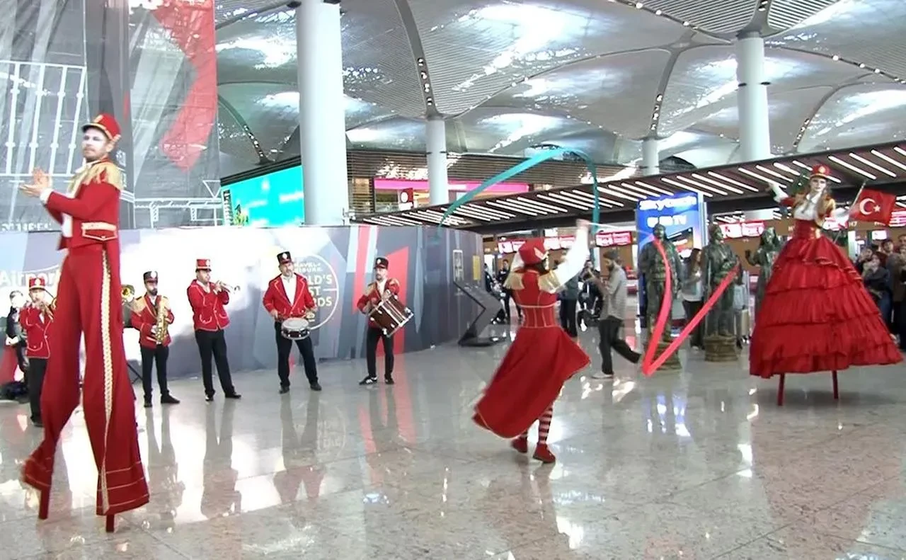 İstanbul Havalimanı'nda 29 ekim cumhuriyet bayramı coşkuyla kutlandı