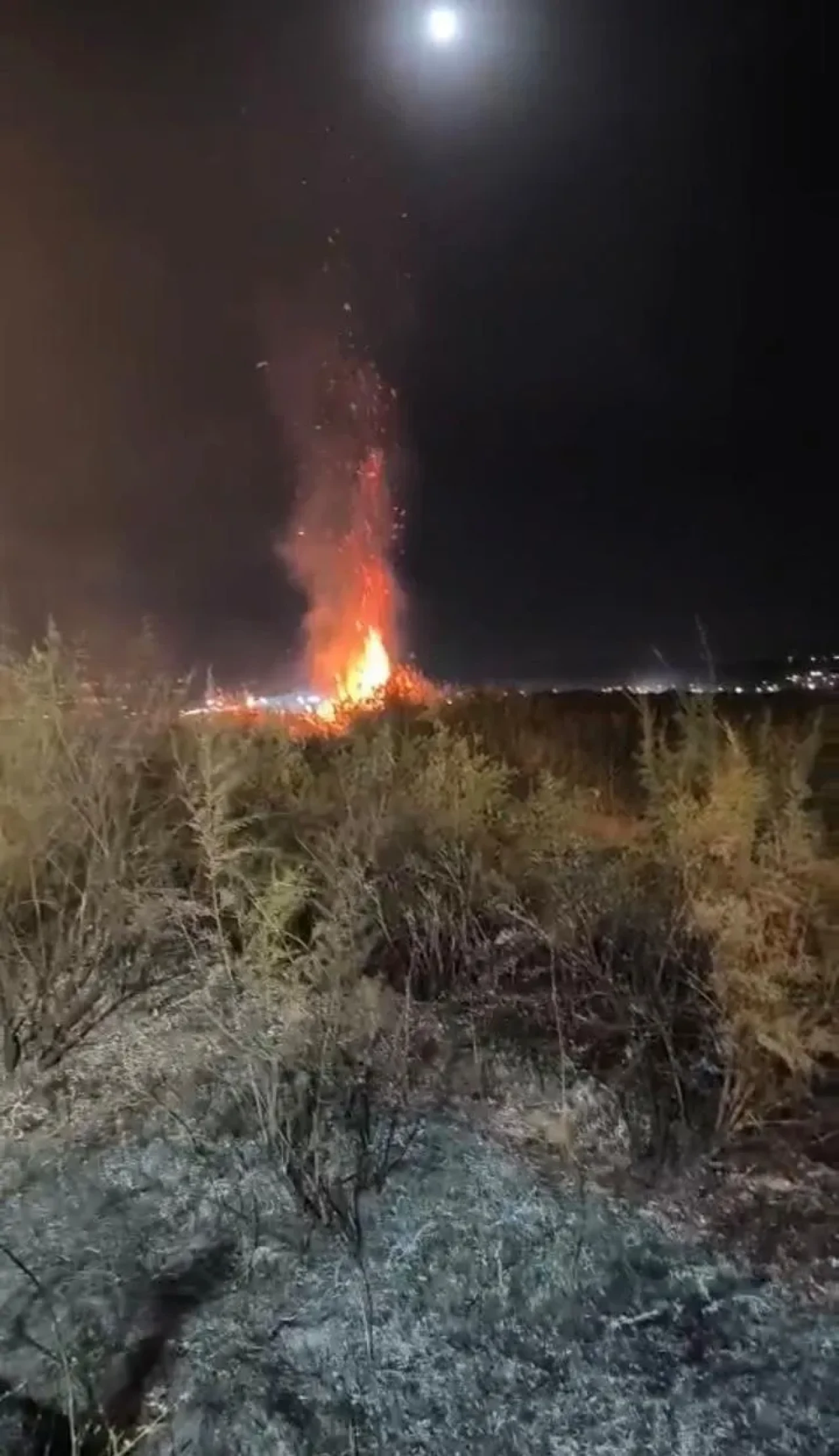 Batman’da Diktepe köyünde çıkan anız yangını itfaiye kontrol altına aldı