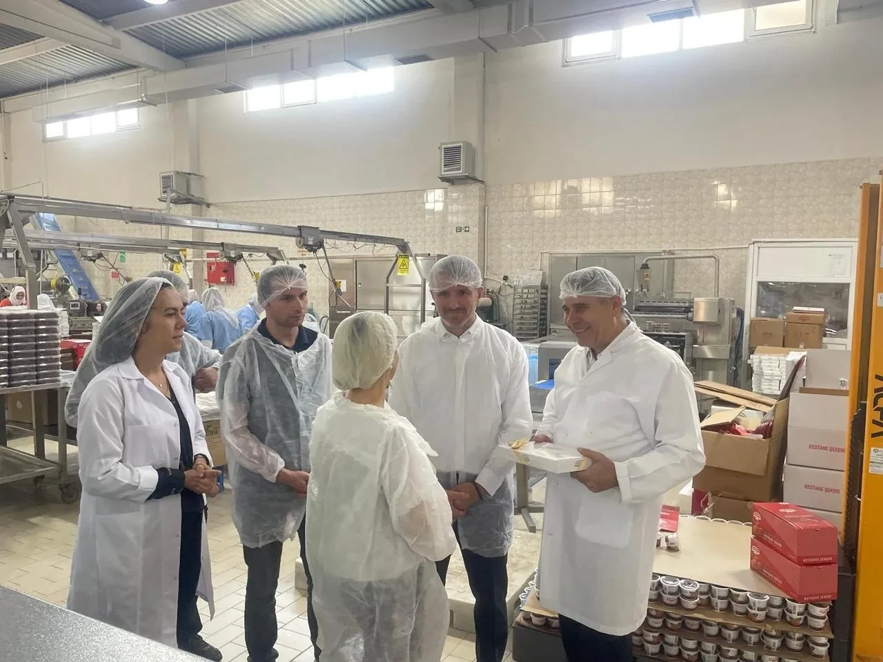 TKDK Bursa İlka Şekerleme tesislerinde kestane şekeri üretimini inceledi
