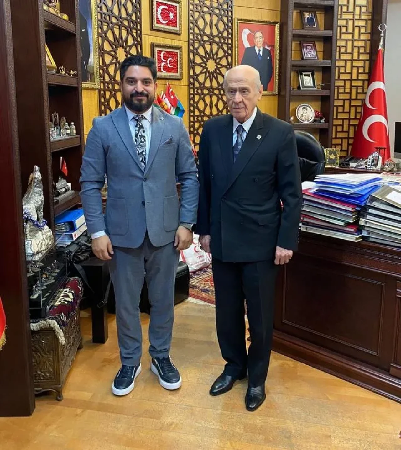 Volkan Ersoy ve Devlet Bahçeli Roman projelerini görüştü