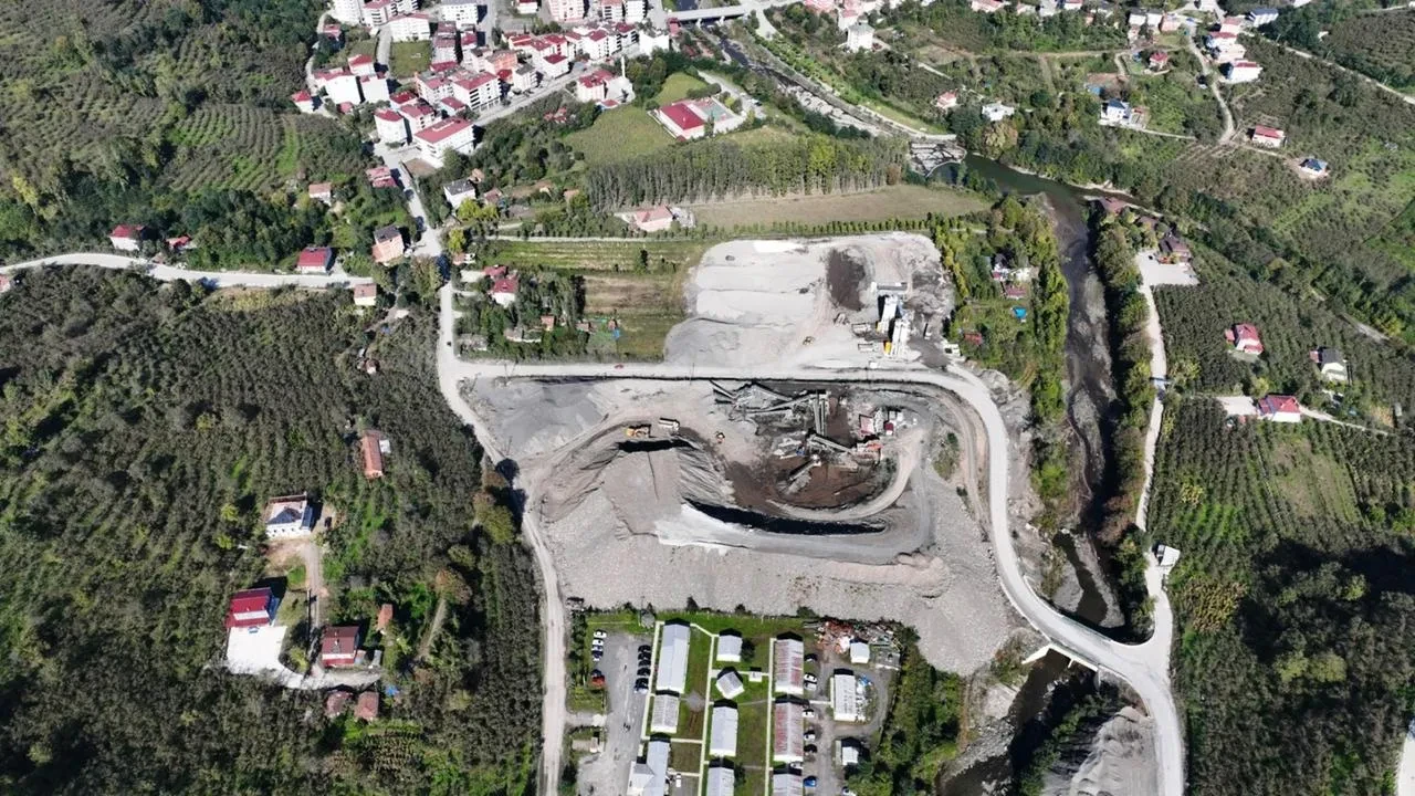 Salıpazarı Barajı'nın yüzde 61'i tamamlandı tarım ve içme suyu projesi