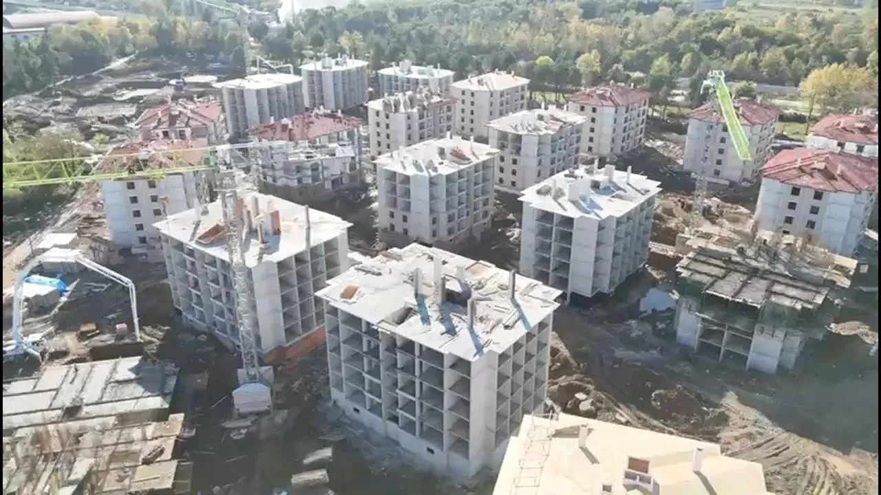 Samsun Çarşamba’da 615 dairelik proje kaba inşaatta yüzde 50’ye ulaştı