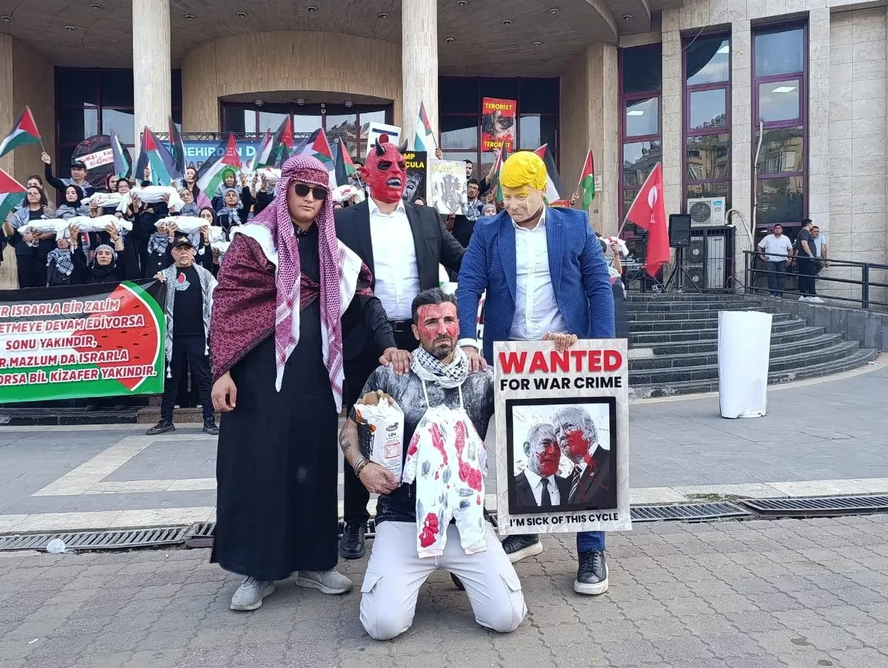 Kahramanmaraş’ta filistin’e destek için araç konvoyu düzenlendi