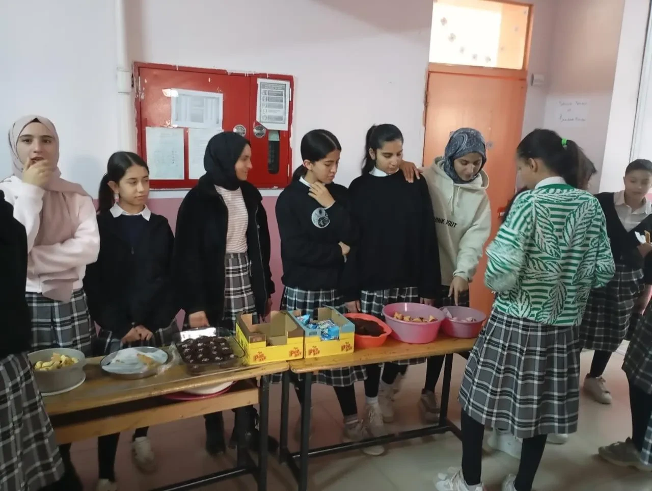 Muradiye Kız Mesleki ve Teknik Anadolu Lisesi öğrencileri Gazze için yardım