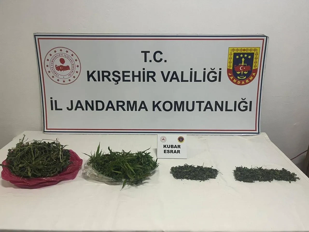 Kırşehir’de Jandarma uyuşturucu operasyonunda 4 kişi tutuklandı