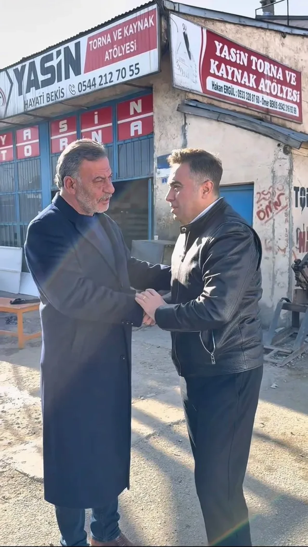 Ağrı Emniyet Müdürü Önder oto sanayi esnafını ziyaret ederek sorunlarını dinledi