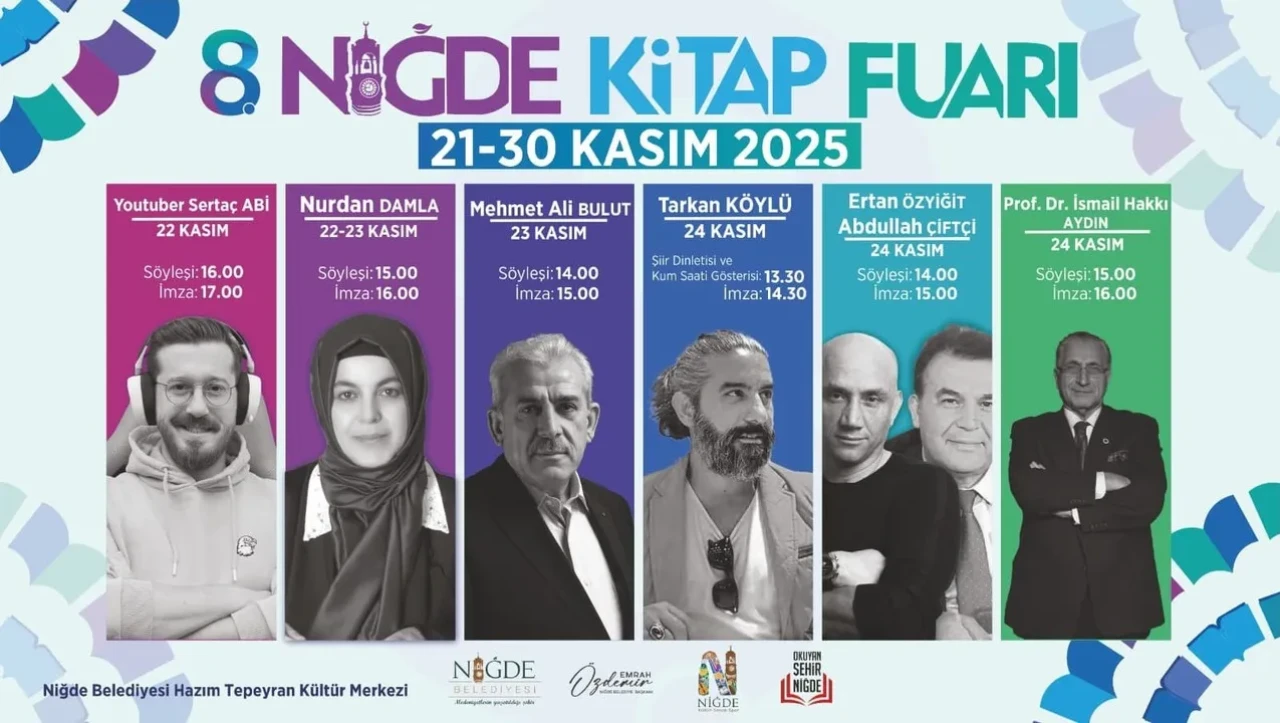 Niğde'de 8. Kitap Fuarı 21-30 Kasım'da binlerce kitapseveri ağırlayacak