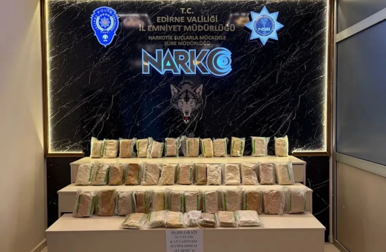 Edirne'de Kapıkule Sınır Kapısı'nda 6 ton 400 kilogram uyuşturucu üretebilecek madde ele geçirildi