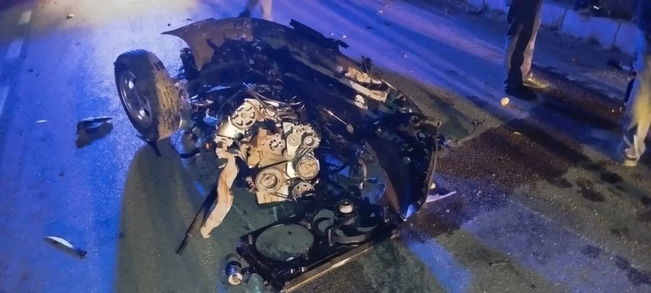 Çorum'da takla atan otomobil hurdaya döndü, 1 kişi yaralandı