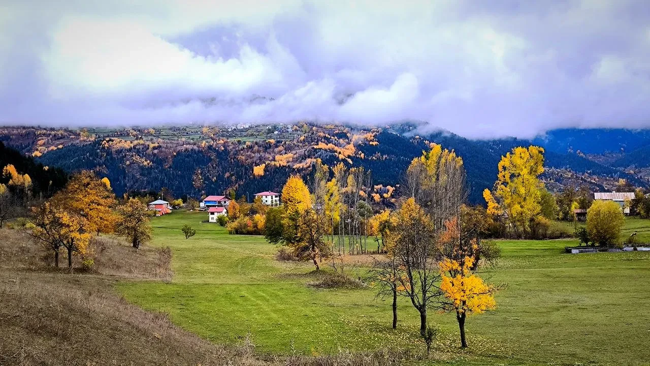 Şavşat sonbaharda renk cümbüşüyle kartpostallık manzaralar sunuyor