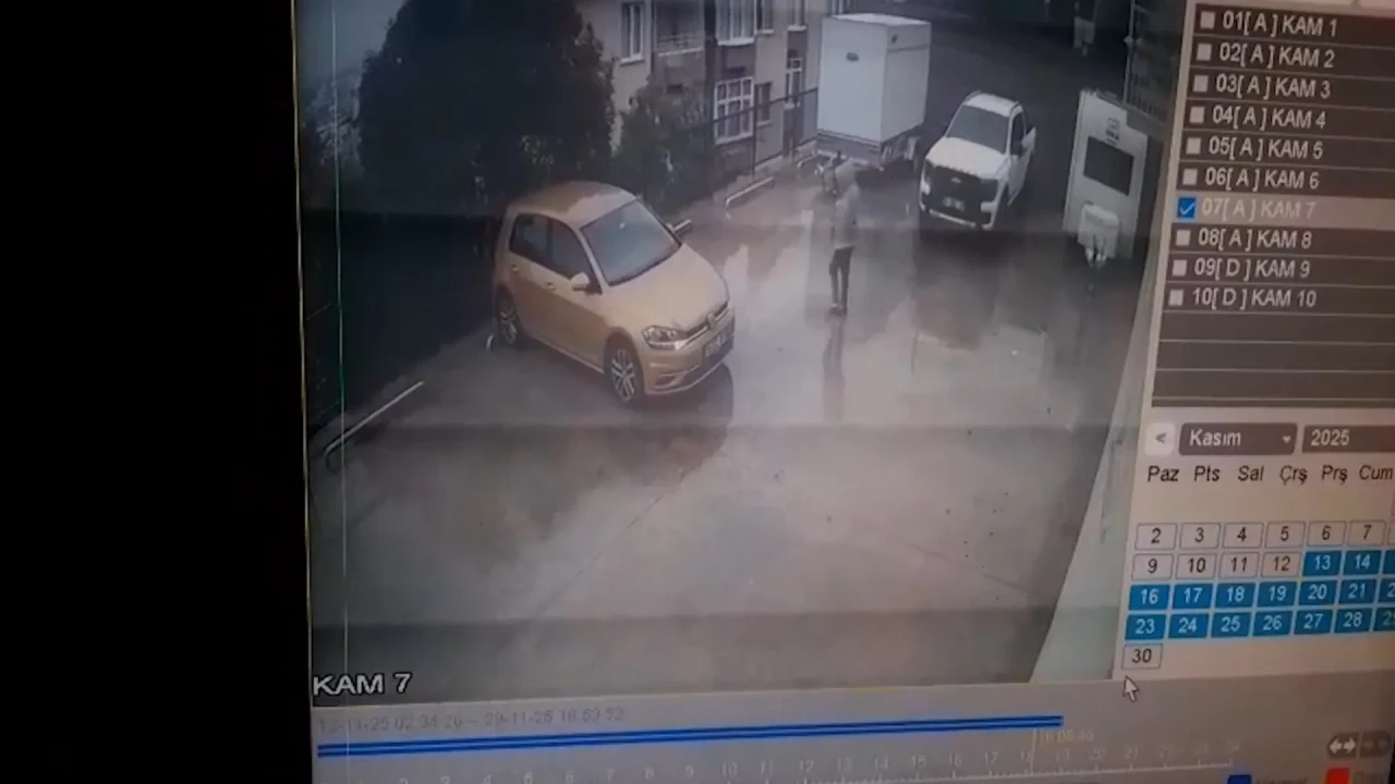 Bursa'da otoparktan çıkan araç 10 metrelik yükseklikten bahçeye uçtu