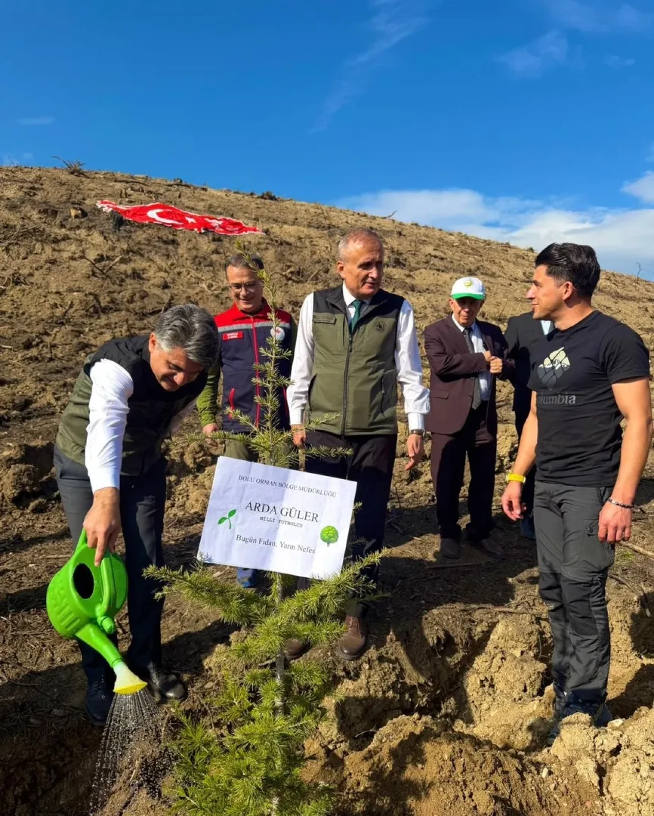Bolu'da milli futbolcu Arda Güler adına fidan dikildi