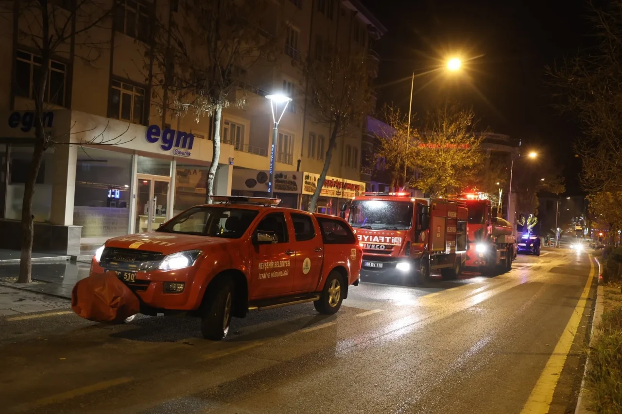 Nevşehir'de iş yeri bacasından çıkan kıvılcım yangına ve kavgaya neden oldu