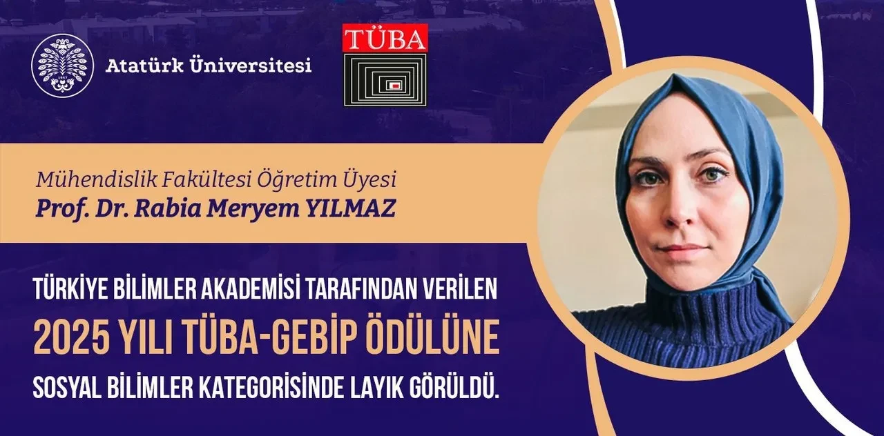 Atatürk Üniversitesi’nden Prof. Dr. Rabia Meryem Yılmaz’a üstün başarı ödülü