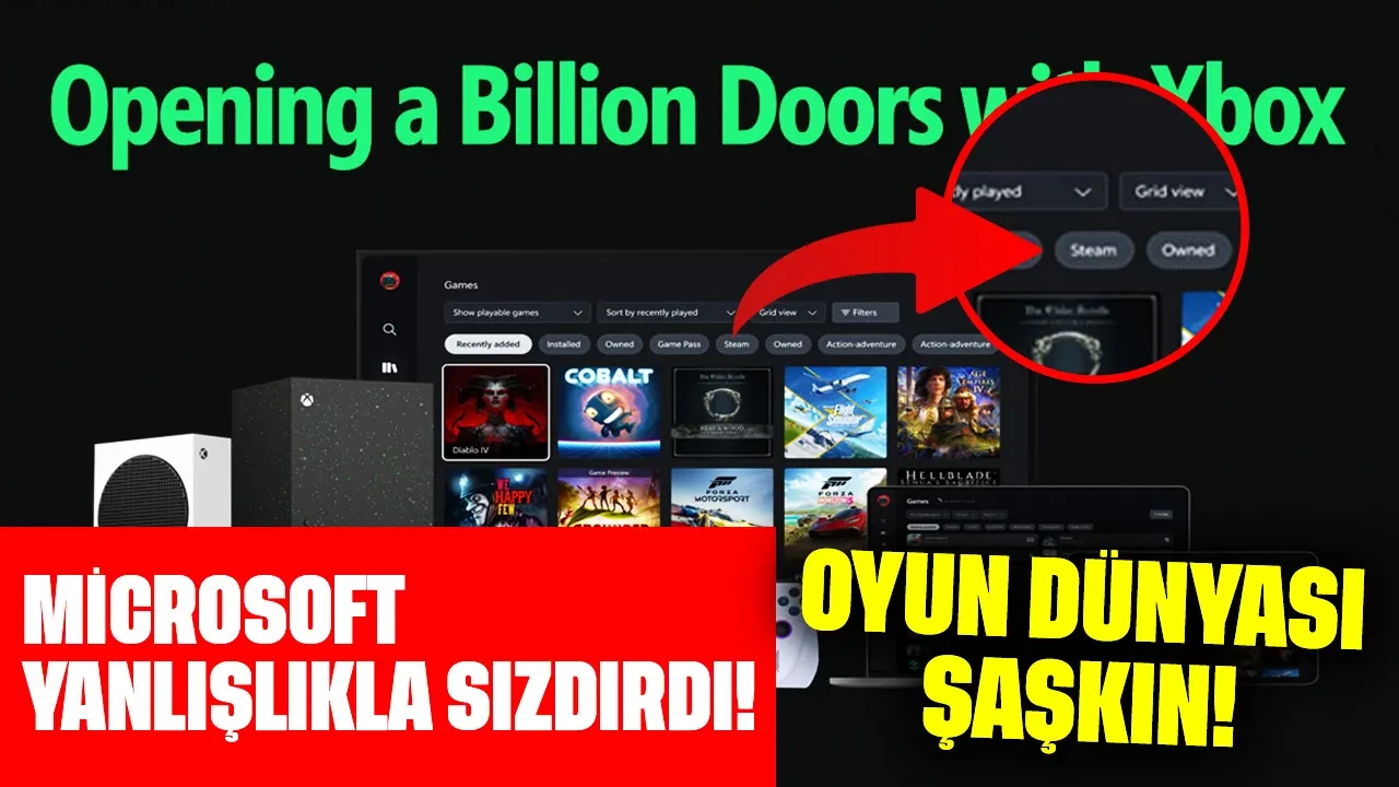 Oyun dünyası şaşkın! Steam, Xbox'a mı geliyor? Microsoft yanlışlıkla sızdırdı