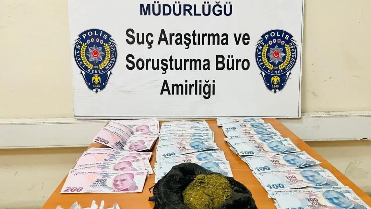 Sarıkamış'ta yolcu otobüsünde şok baskın: Valizden toz esrar ve para çıktı, yolcu suçüstü