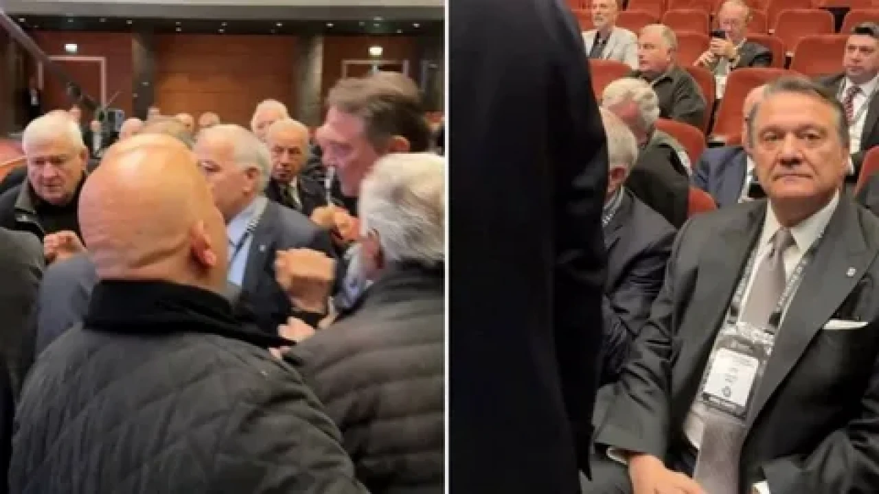 Beşiktaş divan kurulu toplantısında Hasan Arat ile Tevfik Yamantürk arasında gerginlik yaşandı