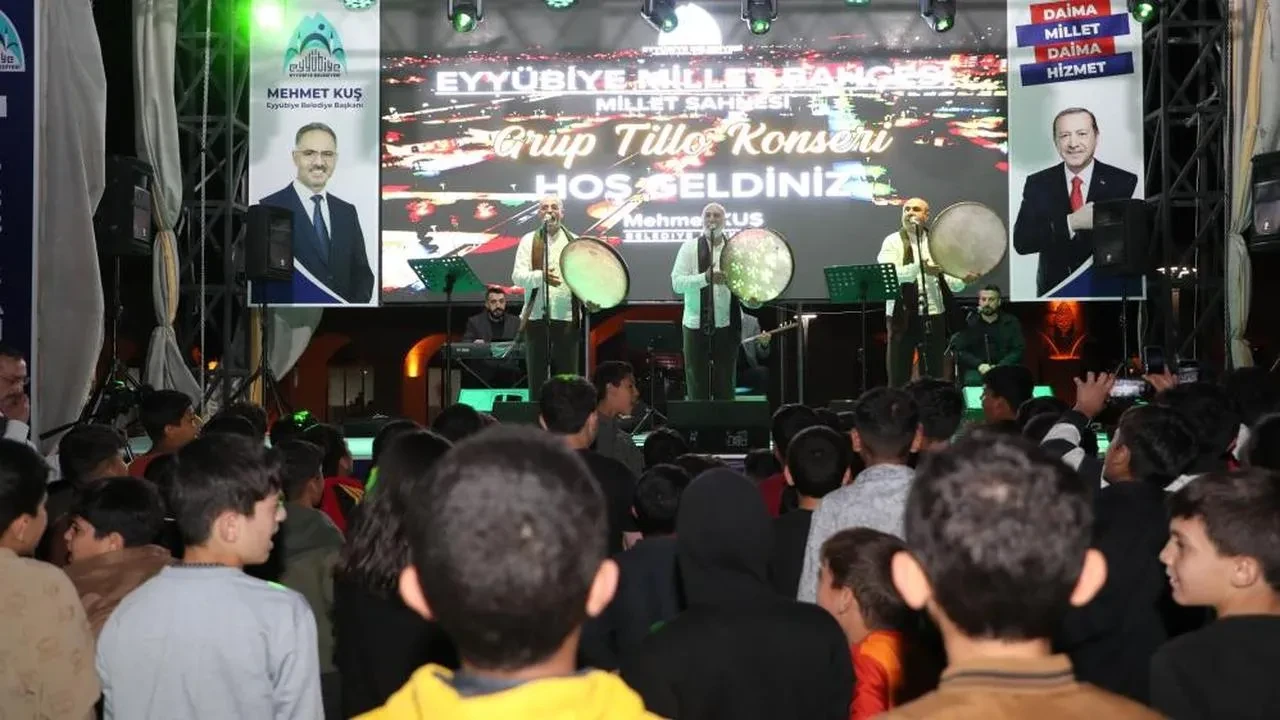 Eyyübiye Millet Bahçesi'nde duygu dolu gece: Başkan Kuş'tan Gazze'ye dualar