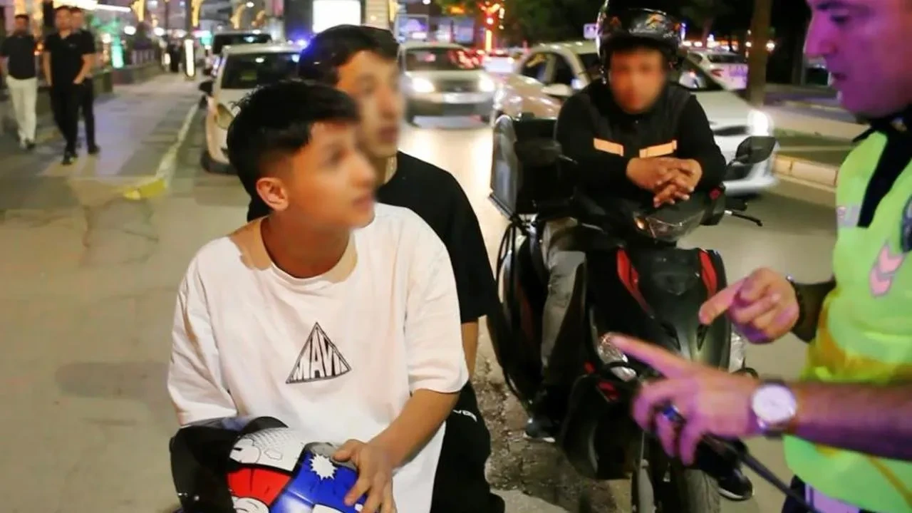 Aksaray'da genç sürücü polise yalvardı ama kurtulamadı