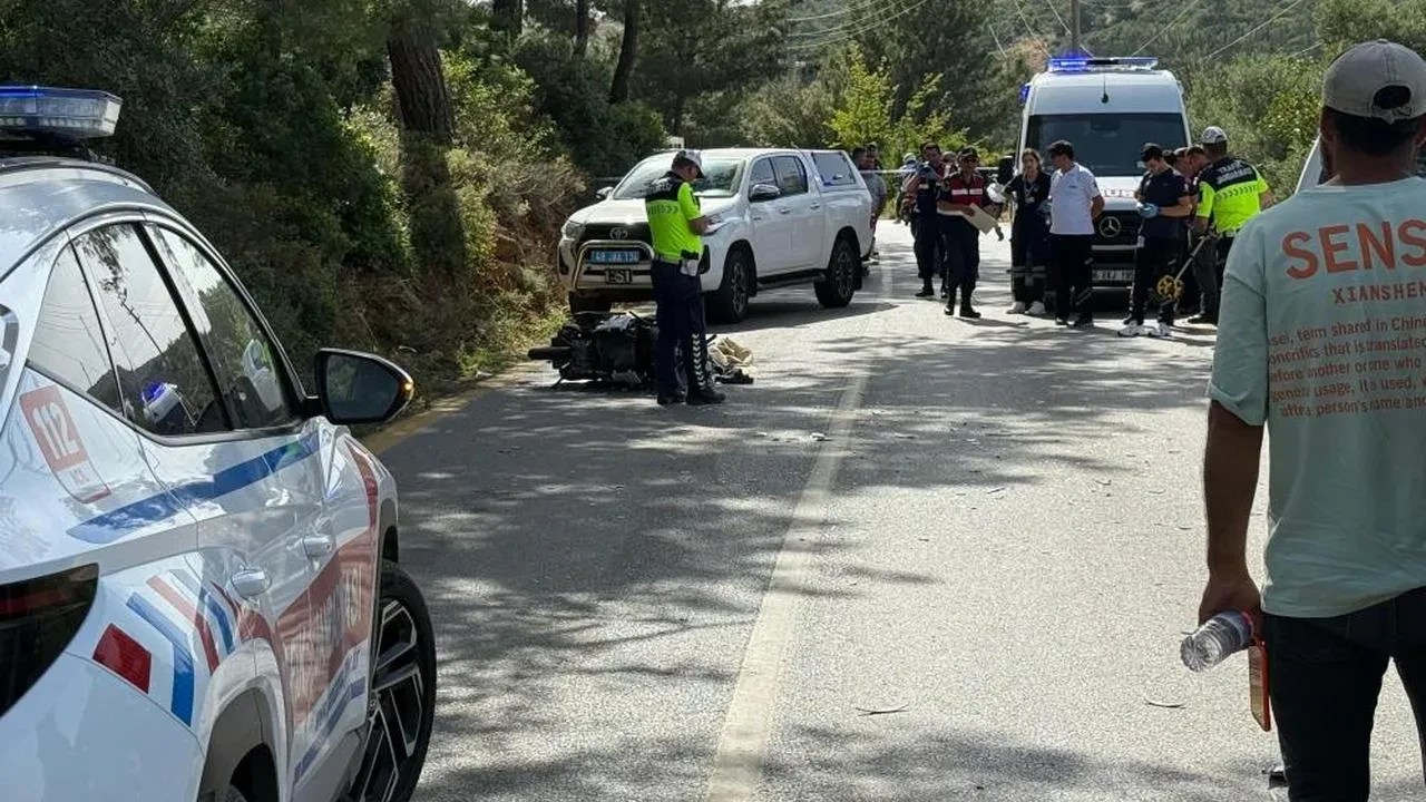 Bodrum'da motosiklet kazası: Bir ölü bir yaralı