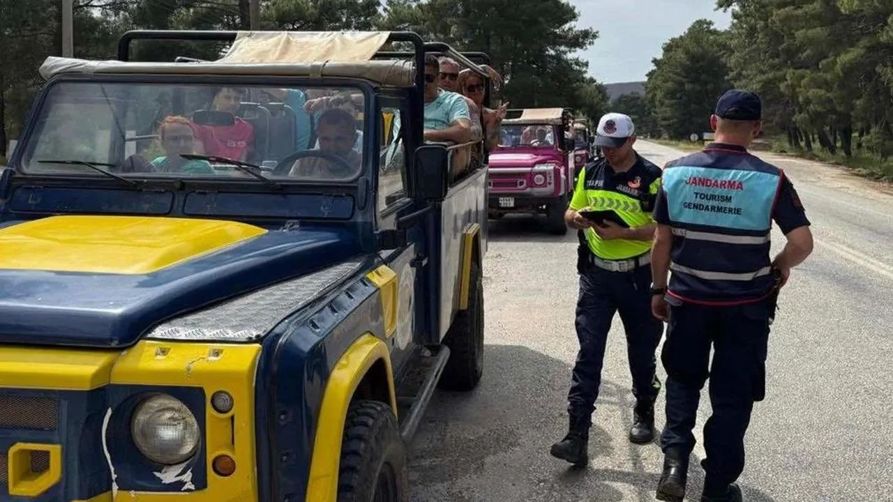 Muğla'da Jeep Safari denetimi: 7 ihlale ceza! Araçlar trafikten men edildi