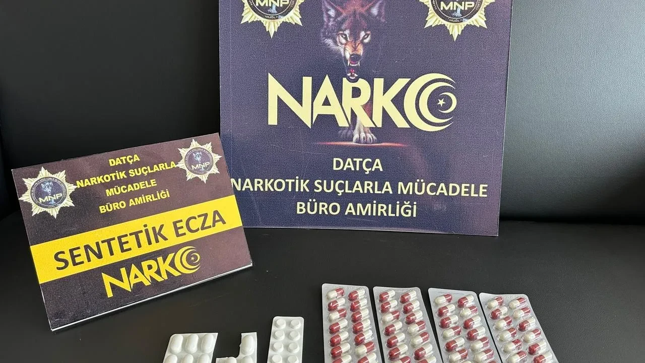 Datça narkotik ekipleri uyuşturucu operasyonunda iki kişiyi yakaladı