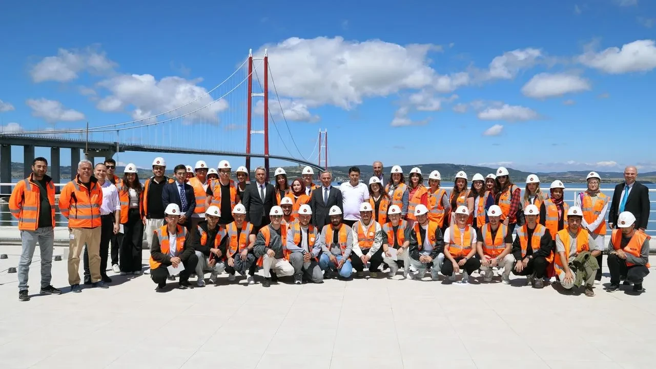 Mühendis adayları 1915 Çanakkale Köprüsünü yerinde keşfetti