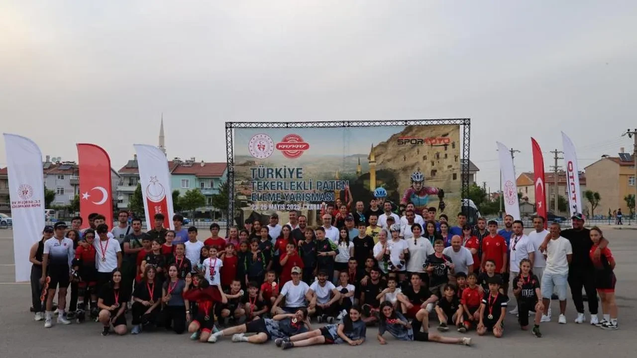 Türkiye Tekerlekli Paten Eleme Yarışması Karaman'da tamamlandı