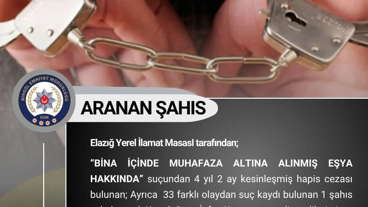 Bingöl polisi aranan üç şüpheliyi kıskıvrak yakaladı