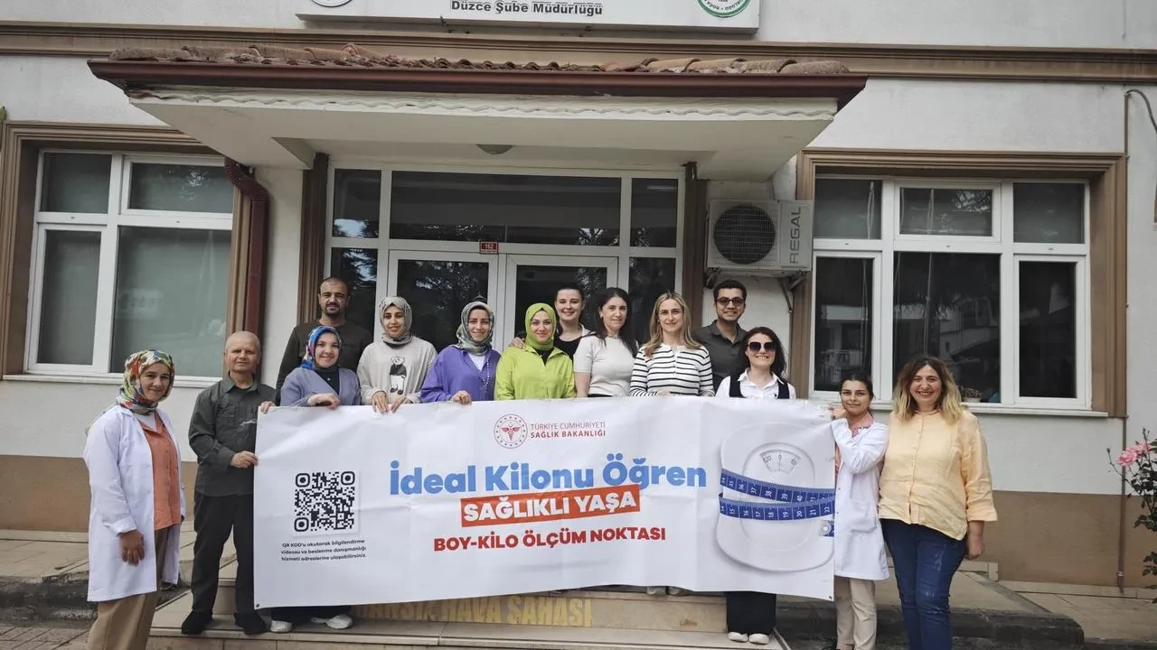 Düzce personellerine Sağlık Bakanlığı ideal kilo ölçümü başladı