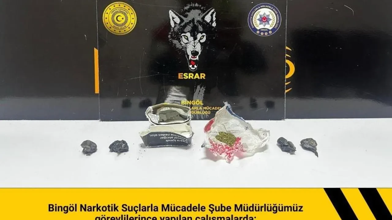 Bingöl’de uyuşturucu operasyonu: 2 şüpheli hakkında işlem başlatıldı
