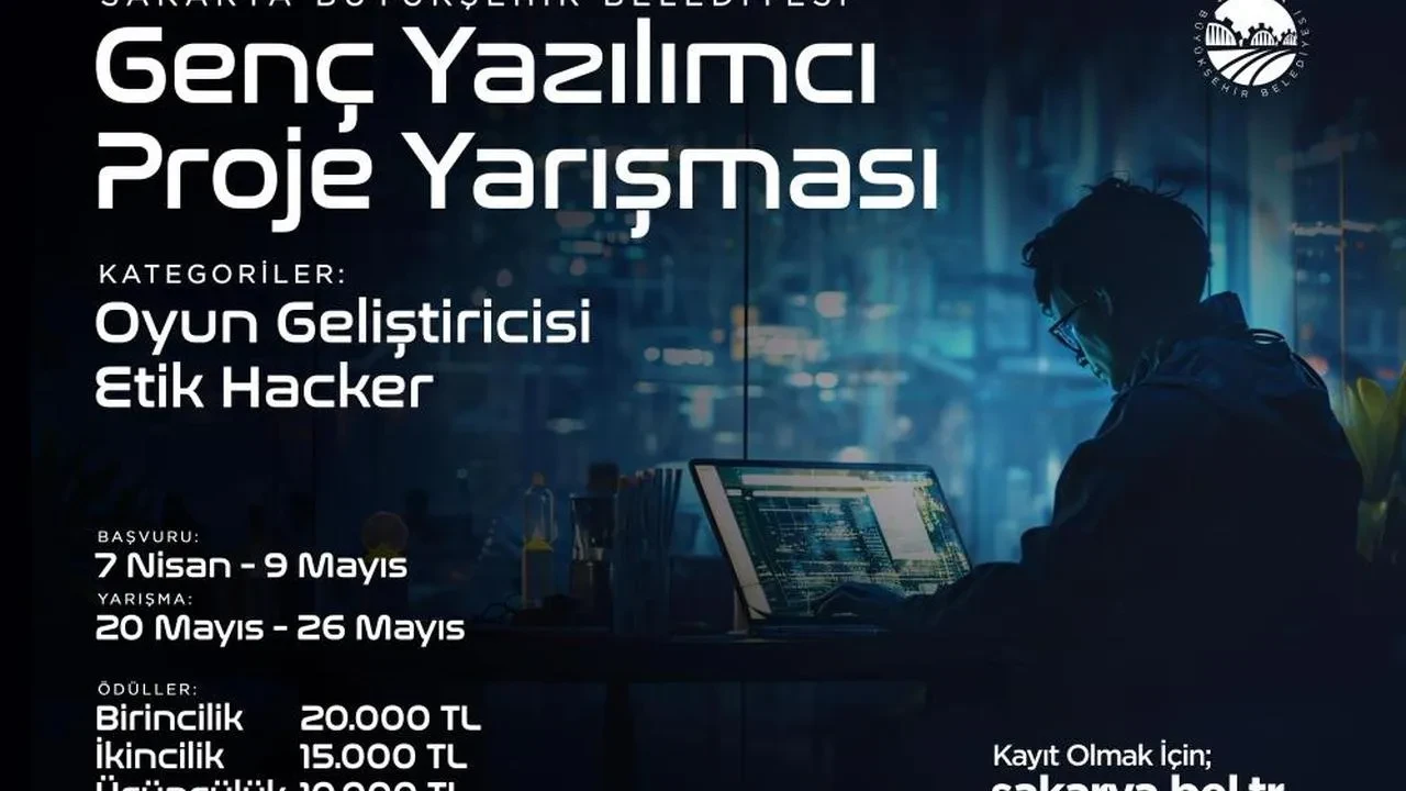 Sakarya'da gençlere büyük ödüller sunan 'Etik Hacker' ve 'Oyun Geliştiricisi' yarışmasına başvurular 9 Mayıs'a kadar alınacak
