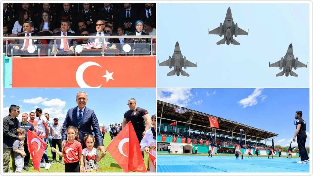 19 Mayıs coşkusu Bingöl'de dorukta: F-16'lar gökyüzünde, gösteriler sahnede