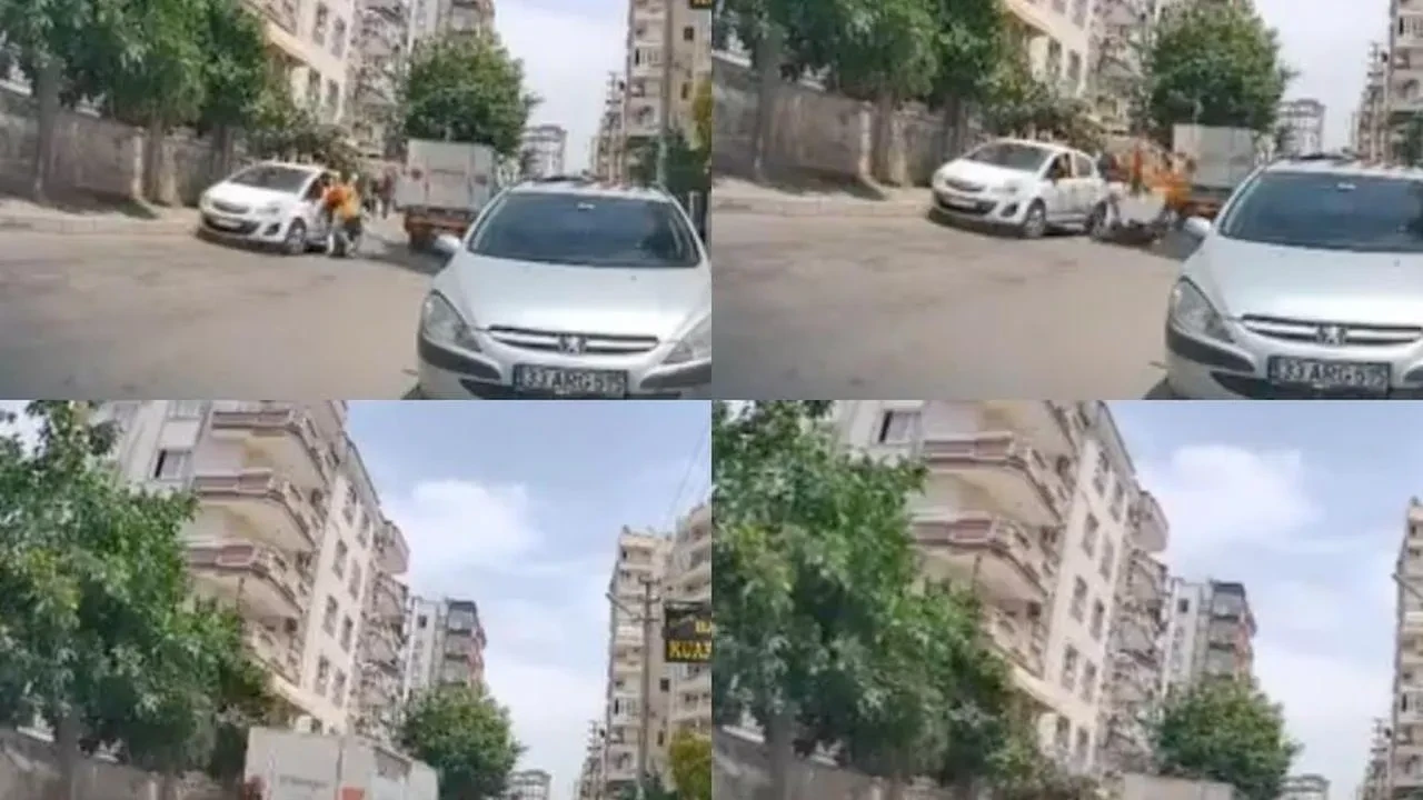 Mersin'de elektrikli bisikletliler karşı şeritten otomobile çarptı