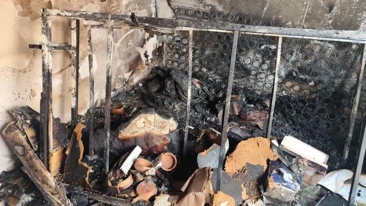 Gölbaşı'nda evde çıkan yangın paniğe yol açtı: Çakmak tüpleri patladı, bir kişi yaralandı