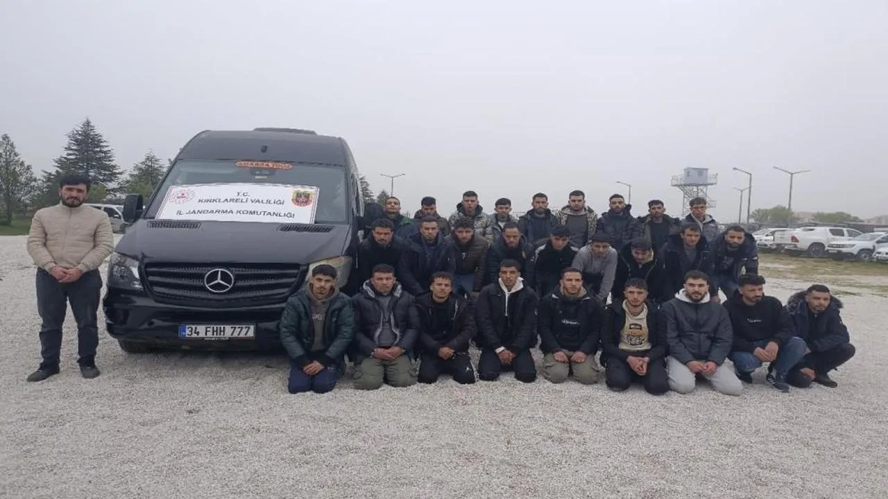 Kırklareli'nde 188 kaçak göçmen yakalandı: 6 şüpheli gözaltına alındı