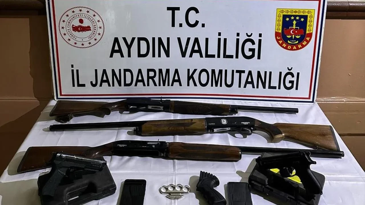 Söke’deki operasyonda: Tabanca ve tüfek ele geçirildi