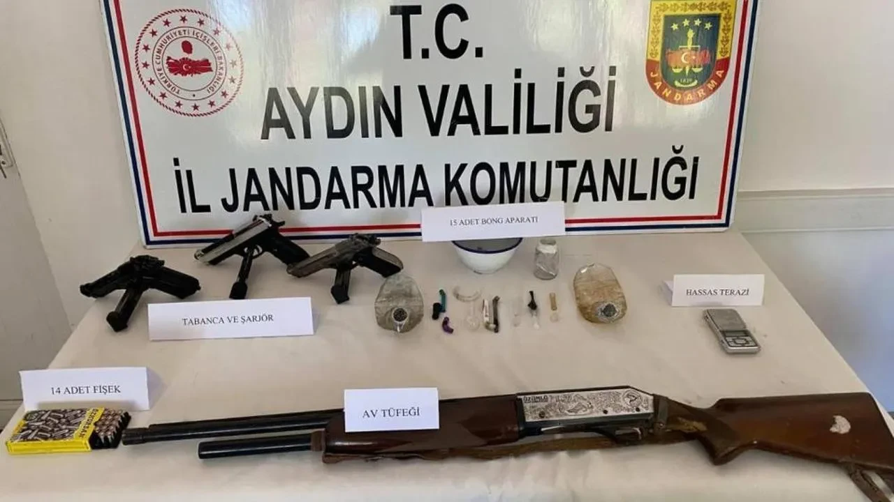 Aydın'da uyuşturucu ve silah operasyonu: Şüpheli yakalandı, güvenlik önlemleri artırıldı