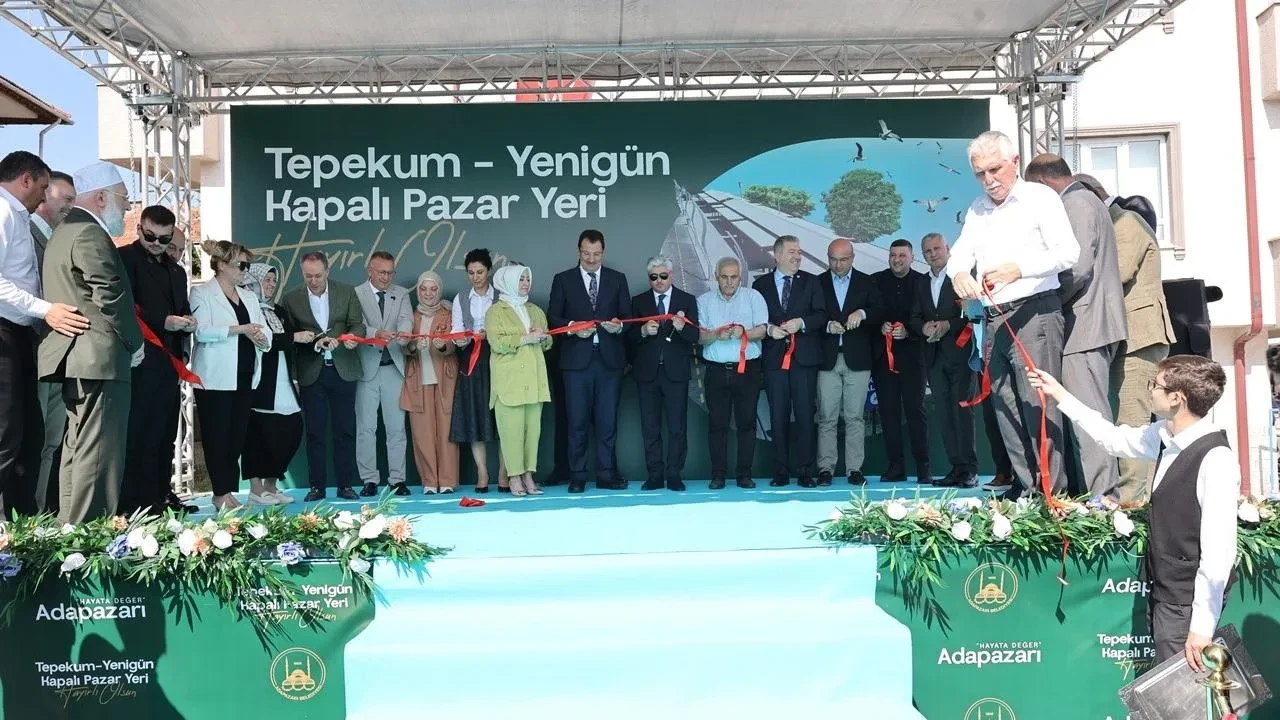 Adapazarı Tepekum Yenigün modern pazar yeri açıldı