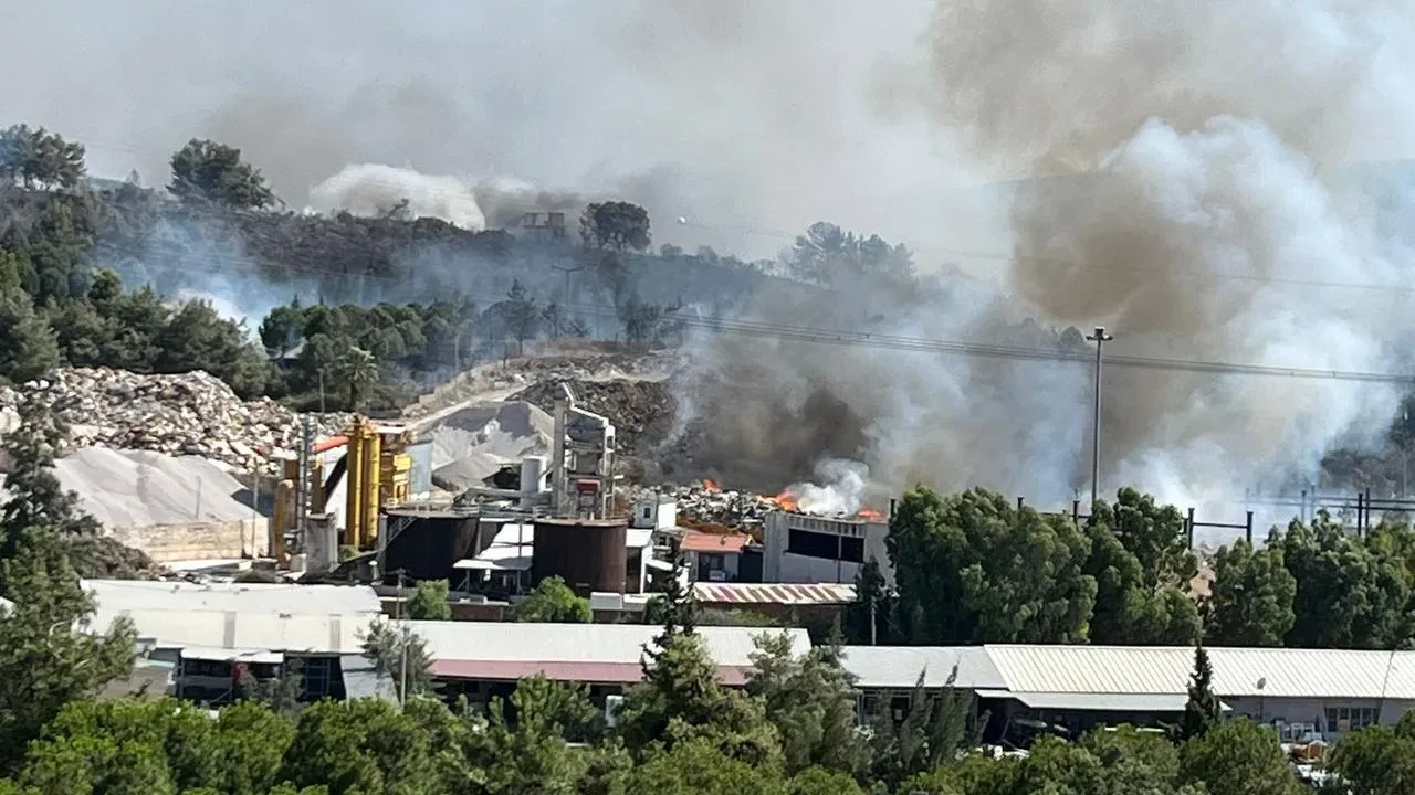 Buca Gediz çöp tesisinden İzmir ormanlarına yangın yayıldı