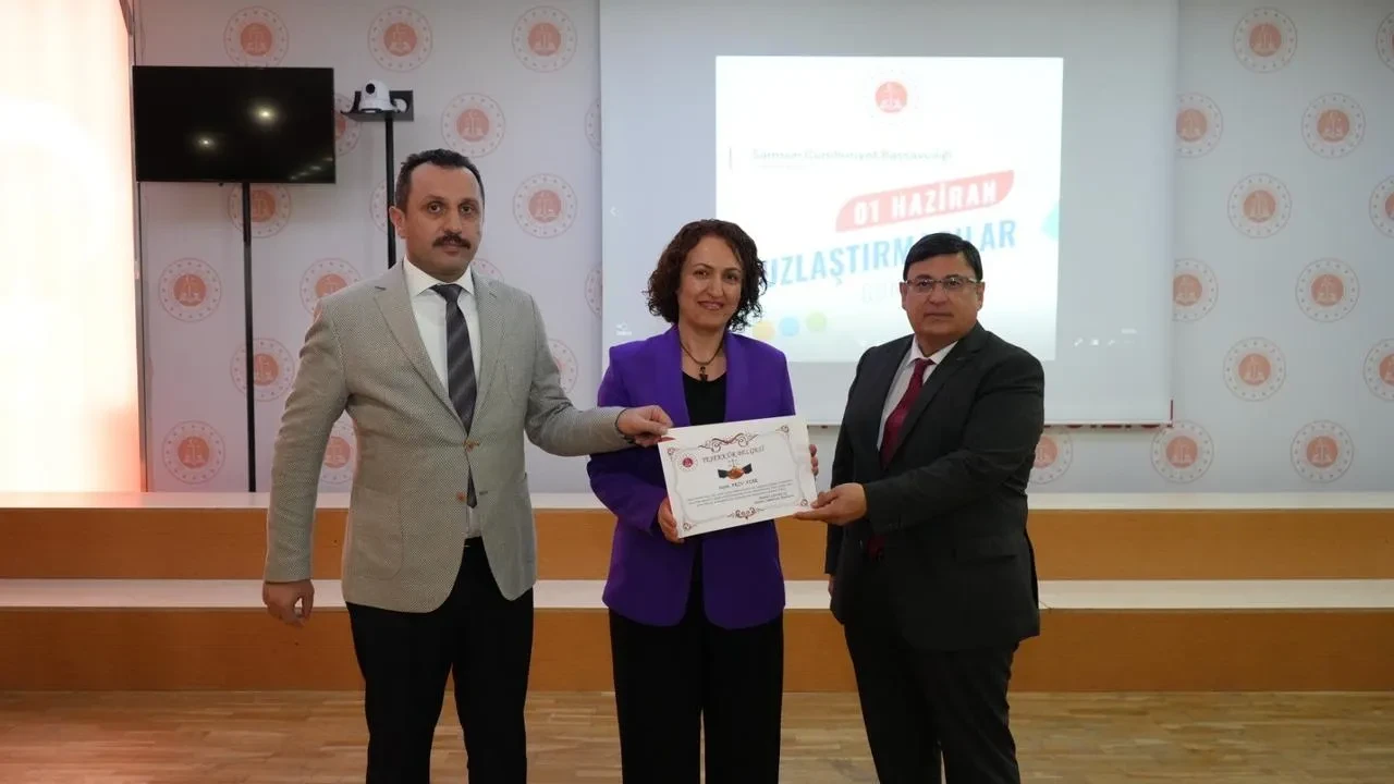 Samsun Adliyesi uzlaştırmacıları törenle bir araya geldi