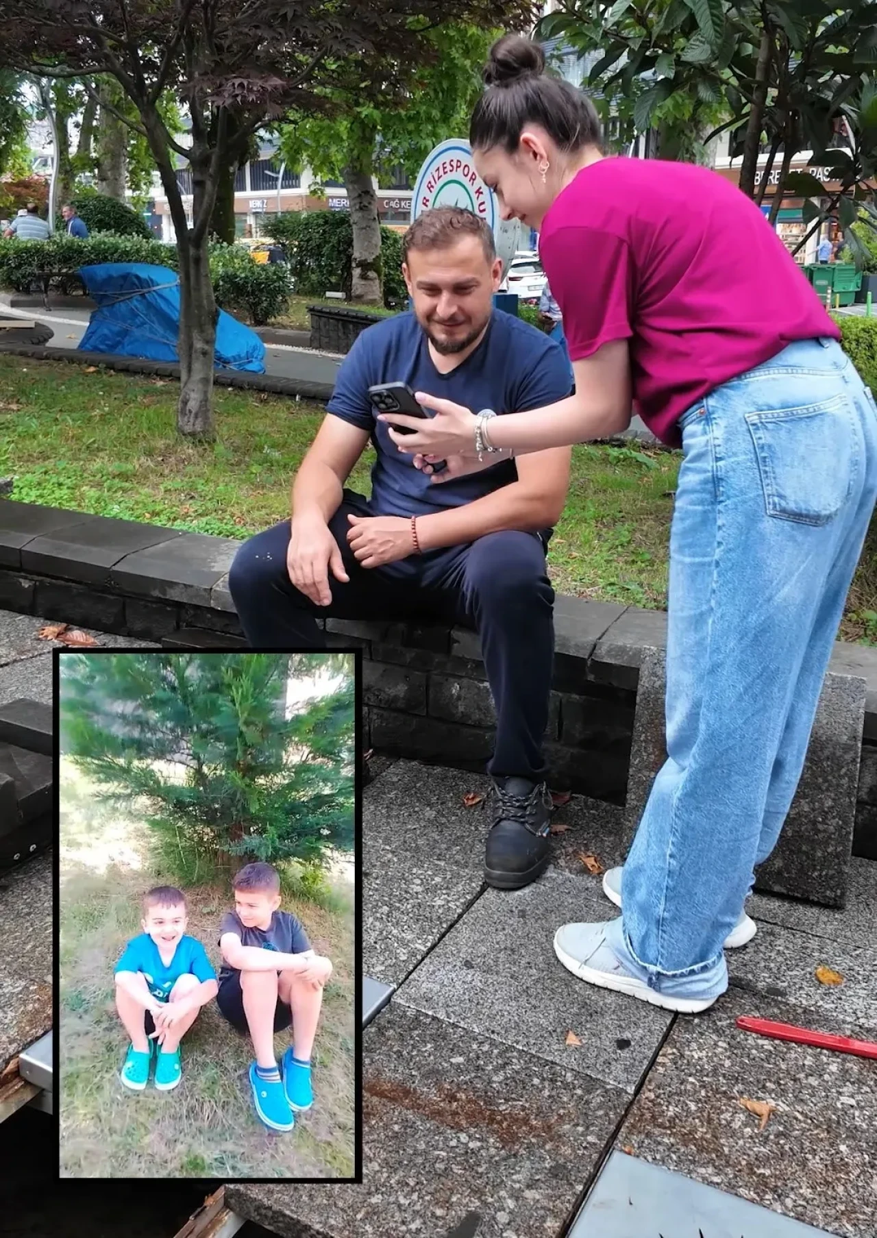 Rize Belediyesi çalışanları çocuklarının videosuyla duygulandı