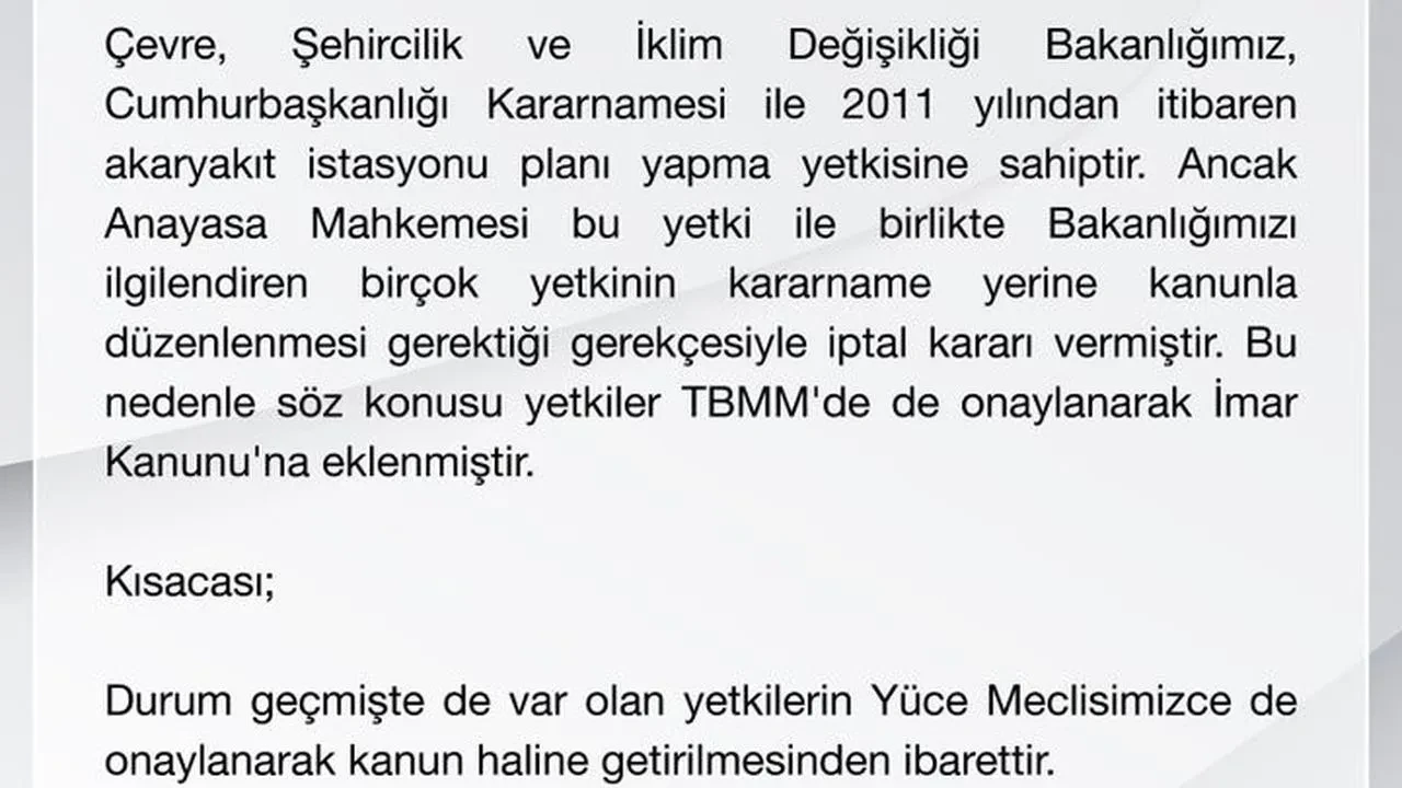 Bakanlık Özgür Özel'in akaryakıt iddialarını yalanladı
