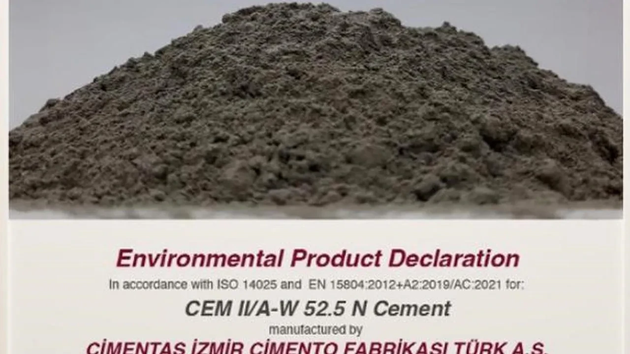 Çimentaş yeşil üretim gücünü EPD belgesiyle kanıtladı